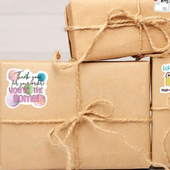 50 CT  Thank You for Your Order Bomb Stickers, Thank You Stickers - Picture 9 of 11